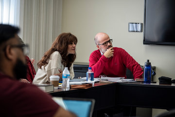 Straus Institute program students in class